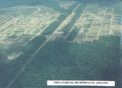 Visão aérea Módulo 01 em 1979