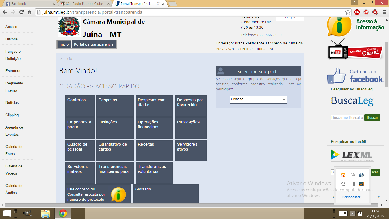 Portal transparência