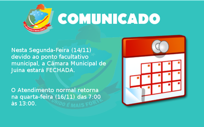 COMUNICADO: Ponto Facultativo