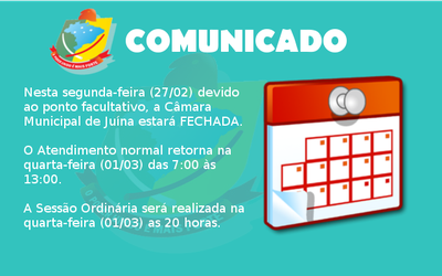 COMUNICADO: Ponto Facultativo