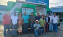 Vereadores da Câmara Municipal de Juína prestigiam o início das atividades da Unidade Móvel de Atendimento Odontológico do Programa Brasil Sorridente.