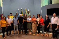 Vereadores recebem o Deputado Estadual Diego Guimarães e Associação Abrace Um Pet.